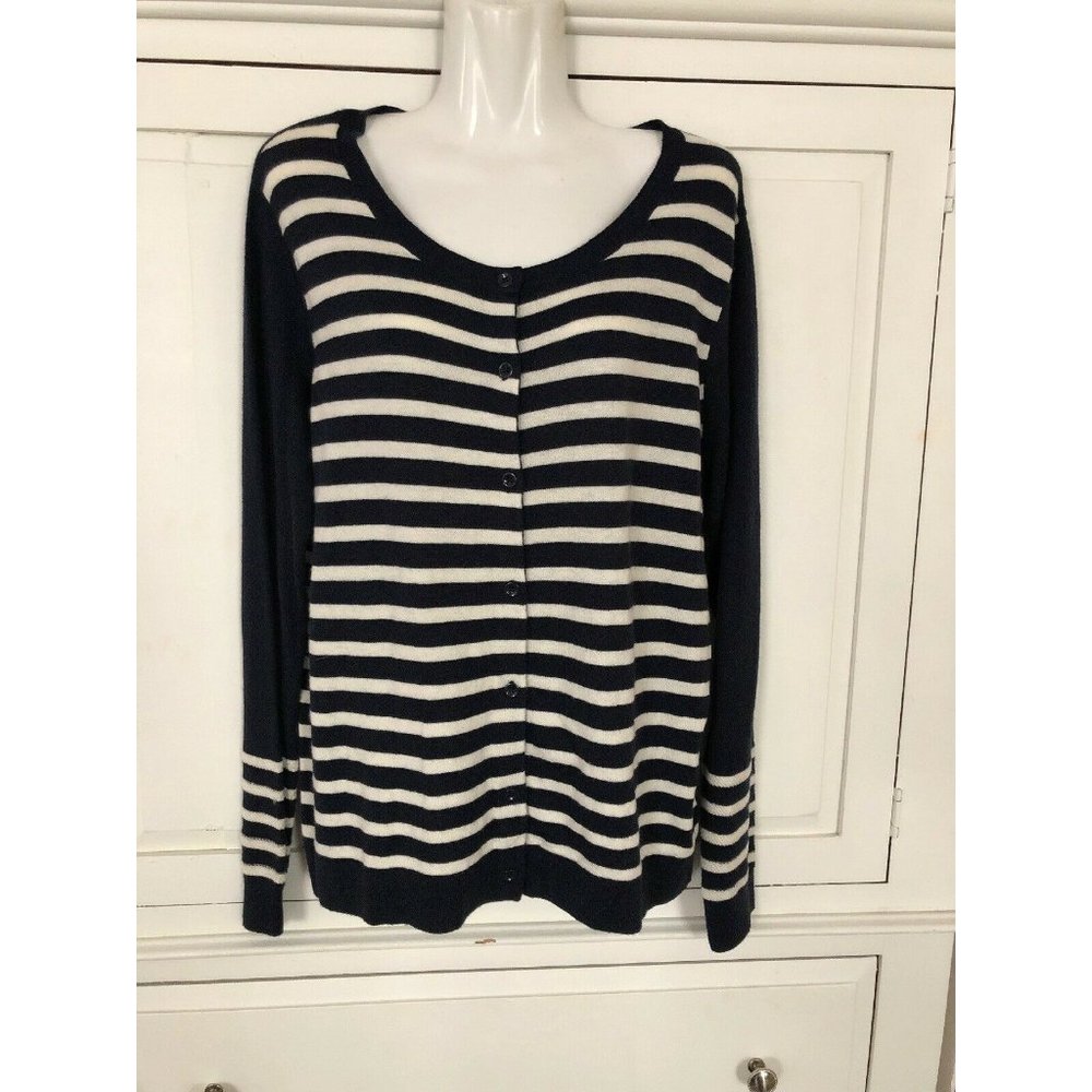 GAP cardigan sweater size L Large Blue White L